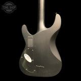 Back of body of Used 2012 Schecter Blackjack SLS C-1 S Matte Black TFW3871.
