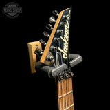 Headstock of Used Jackson PS-2 Performer Black.