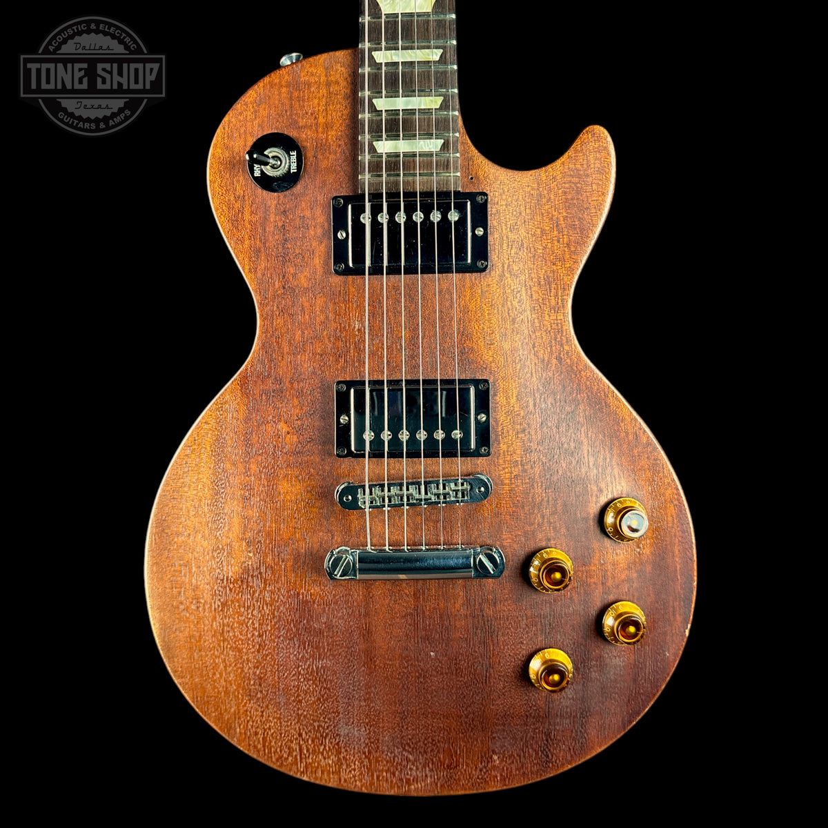 Front of Used 2005 Gibson Worn Les Paul.