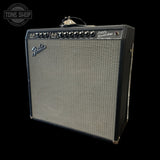 Left angle of Used 2001 Fender '65 Super Reverb Reissue 45 Watts 4X10 TFW3352.