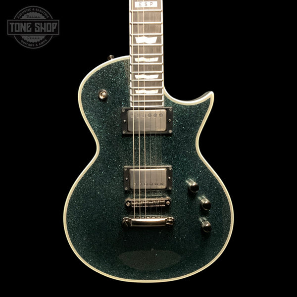 Front of Used 2015 ESP E-II Eclipse Granite Sparkle.