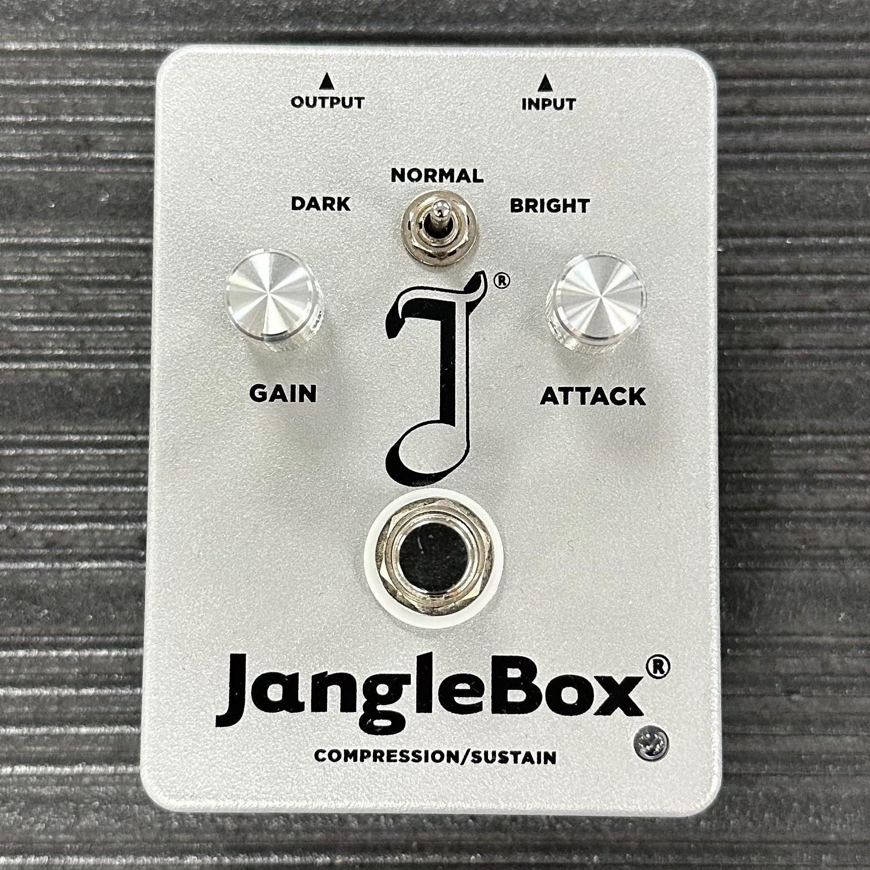 Top of Used JangleBox Compressor/Sustainer Pedal TSS3888