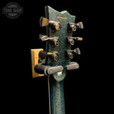 Back of headstock of Used 2015 ESP E-II Eclipse Granite Sparkle.