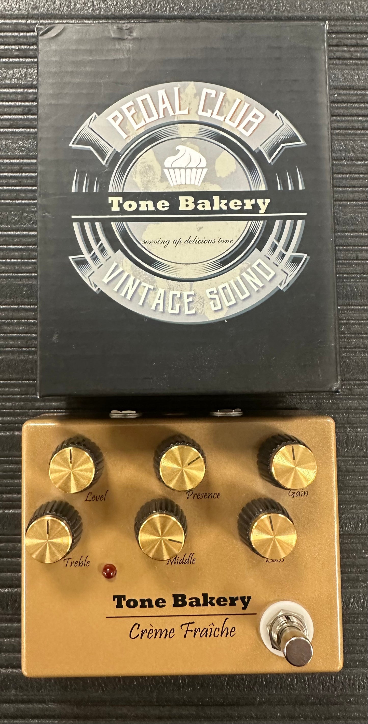 Top with box Used Tone Bakery Creme Fraiche Overdrive Pedal TSS3897