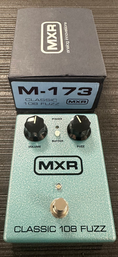 Top with box of Used MXR M-173 Classic 108 Fuzz Pedal w/box TSS3889