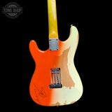 Back of body of Used 2017 Vintage Icon Series V6 SSS Monterey Pop Finish TFW3737.