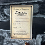 Certificate of authenticity for Used Eastman SB59 Sunburst.