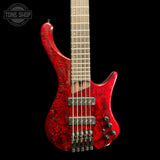 Front of Used 2023 Ibanez EHB1505 1P-02 5 String Bass Wine Red.