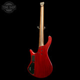Back of Used 2023 Ibanez EHB1505 1P-02 5 String Bass Wine Red.