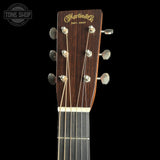 Headstock of Used Martin Custom Shop 1937 Authentic Spec Slope Shoulder Dread Teardrop Sunburst VTS Adi/EIR.