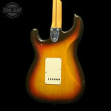 Back of Vintage 1977 Fender Stratocaster Sunburst changed bridge pickup No case TFW3528 body.