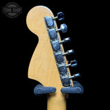 Back of headstock of Vintage 1977 Fender Stratocaster Sunburst changed bridge pickup No case TFW3528.