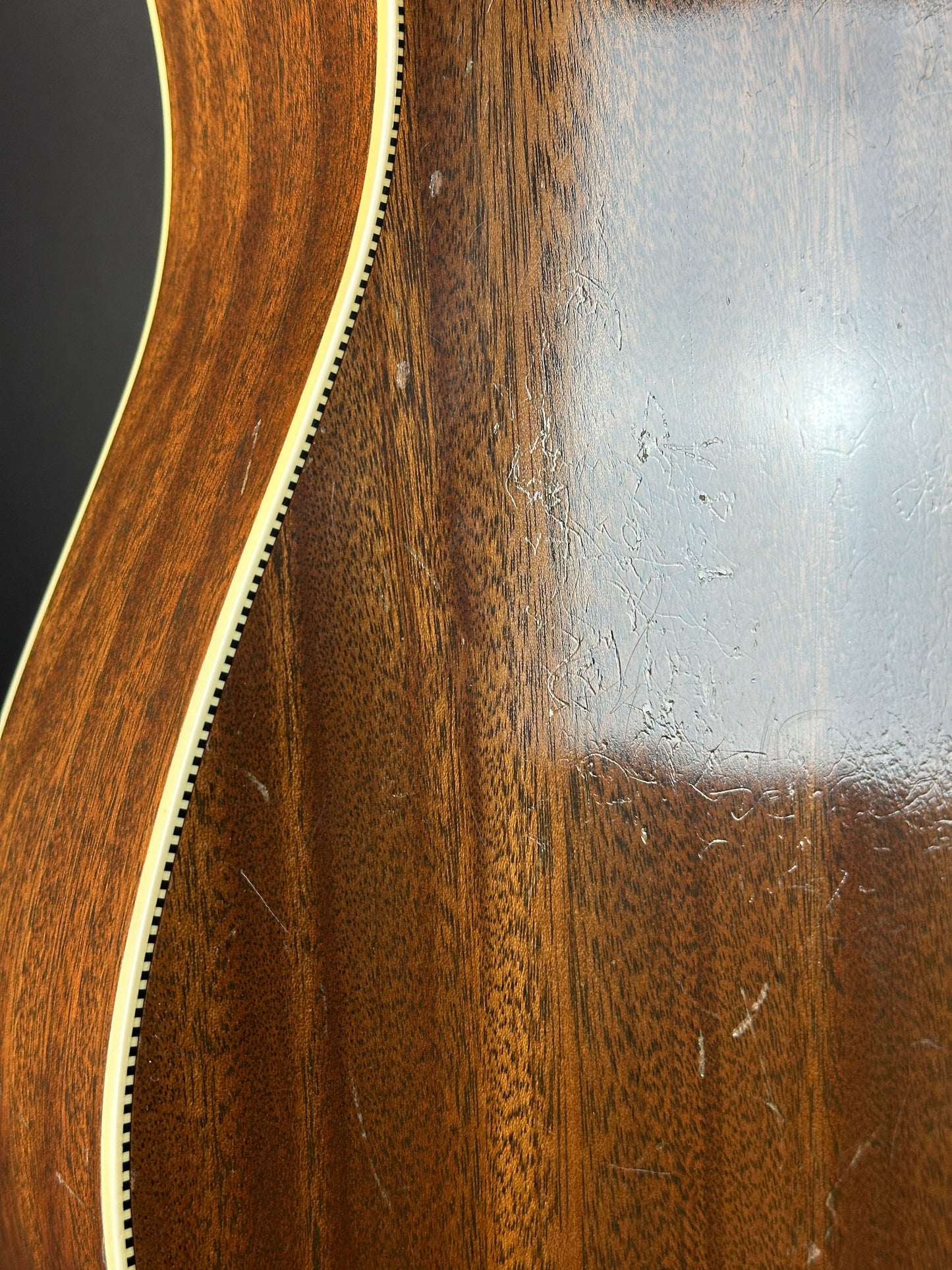 Wear on back of Vintage 1963 Fender King.