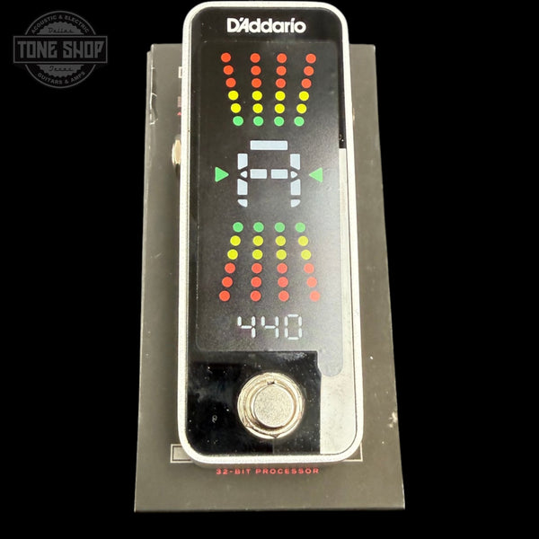 Top of Used D'Addario Planet Waves Chromatic Pedal Tuner Plus.