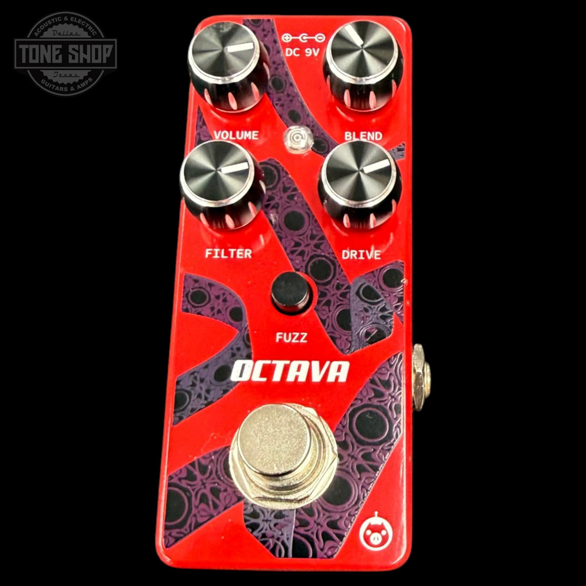 Top of Used Pigtronix Octava Micro Analog Octave Fuzz TFW3595.