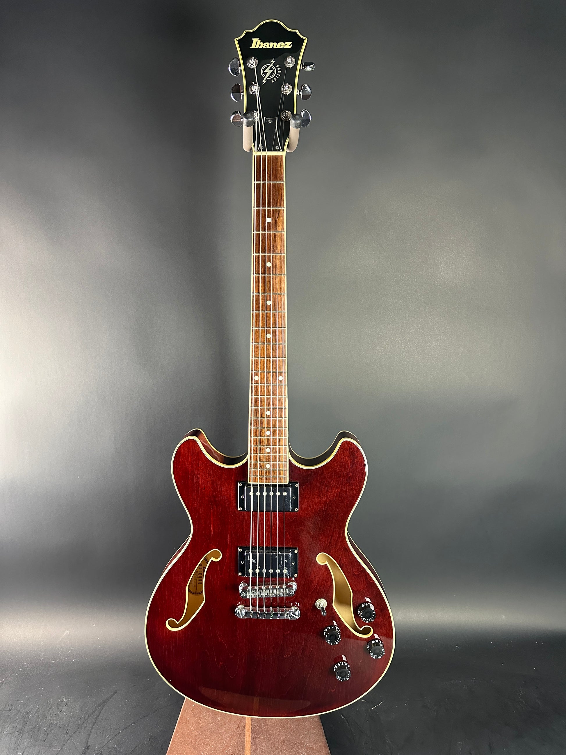 Full front of Used Ibanez Artcore AS73-TCR Hollowbody.