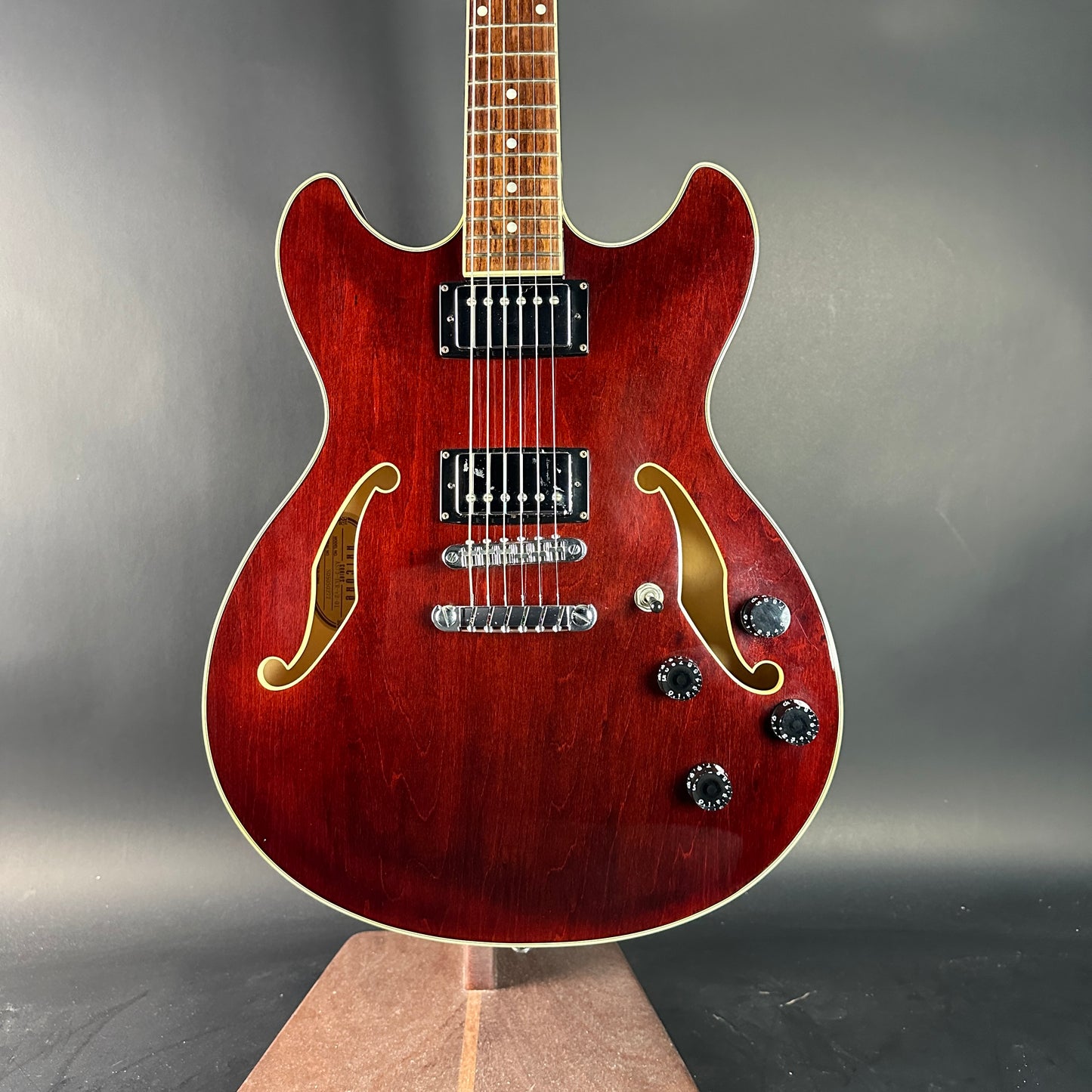 Front of Used Ibanez Artcore AS73-TCR Hollowbody.