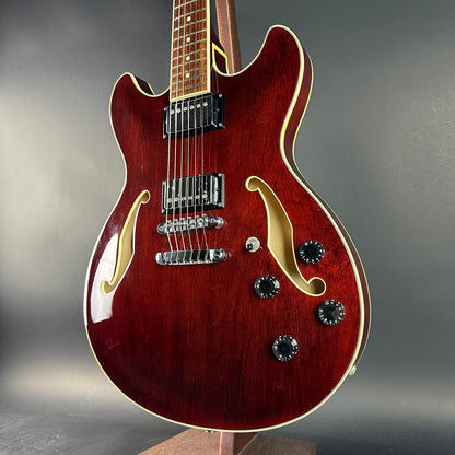 Front angle of Used Ibanez Artcore AS73-TCR Hollowbody.