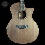 Front of Used Taylor Custom GA Charcoal Top EIR/Sitka.