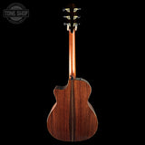 Full back of Used Taylor Custom GA Charcoal Top EIR/Sitka.