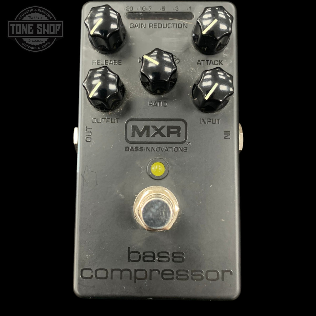 Top of Used MXR M87B Bass Compressor Blackout Series TFW3905.