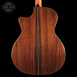 Back of Used Taylor Custom GA Charcoal Top EIR/Sitka.