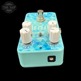 Back of Used Keeley Compressor Plus (Limited Edition Geometric Blue) TFW3589.