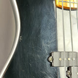 Wear on body of Used Fender Squier II P-Bass Black.