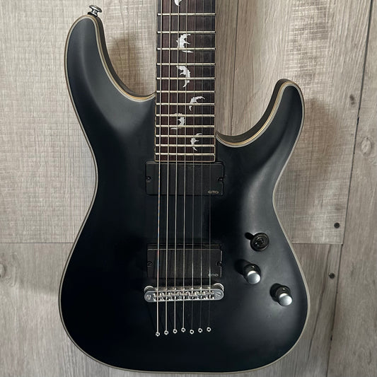Front of Used Schecter Damien Platinum-7 7 String TSS3893