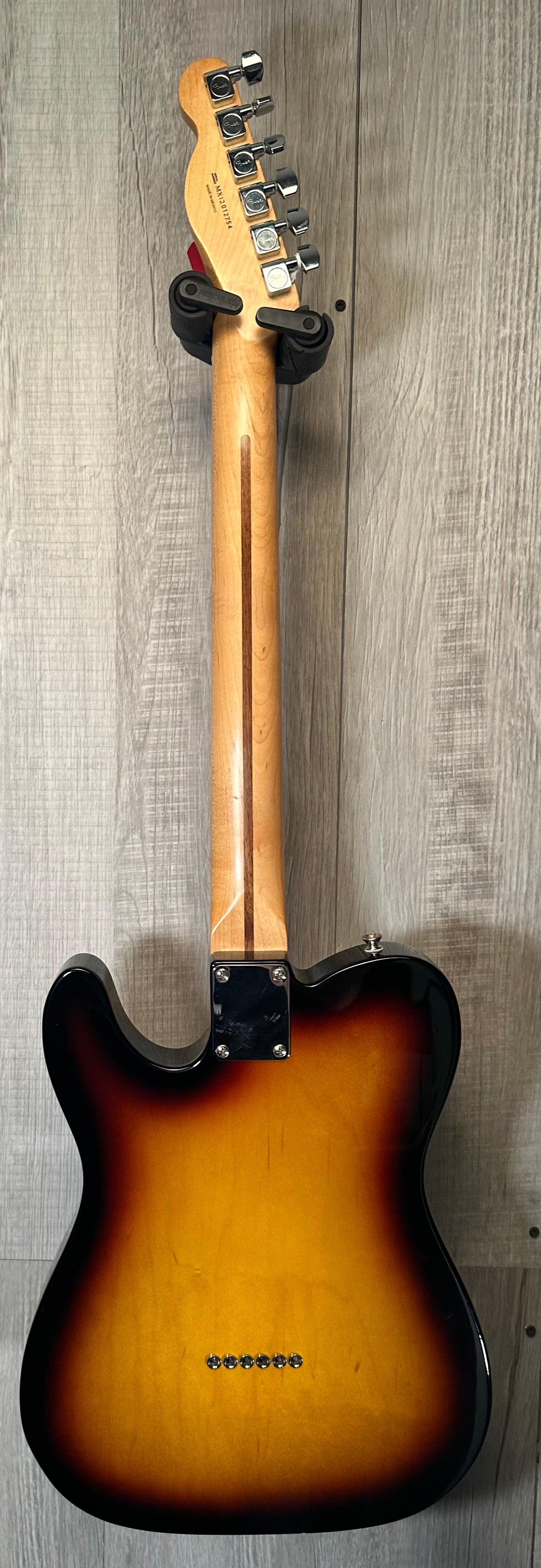 Full back of Used Fender Standard Telecaster 3-Tone Sunburst TSS3895