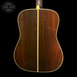 Back of body of Used 1976 Yamaha L-6 Dreadnought w/Binding Repair w/Neck Repair.