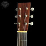Headstock of Collings OM2 A HC Hill Country Sunburst Adirondack.