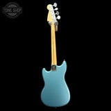 Back of Used 2021 Fender Limited Edition Player Mustang PJ Bass Tidepool.