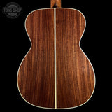 Back of Collings OM2 A HC Hill Country Sunburst Adirondack.