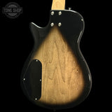 Back of body of Used 2022 Gretsch G2220 Electromatic Junior Jet Bass II Short Scale Bristol Fog TFW3566.