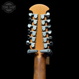 Back of headstock of Used Ovation Balladeer 6751 12-String.