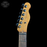 Headstock of Used Fender Finneas Acoustasonic Player Telecaster.