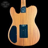 Back of Used Fender Finneas Acoustasonic Player Telecaster.