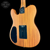 Back angle of Used Fender Finneas Acoustasonic Player Telecaster.