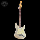 Full front of Used 1997 Fender US Roadhouse Stratocaster Shoreline Gold.
