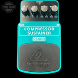 Top of Used Behringer Compressor-Sustainer CS400.