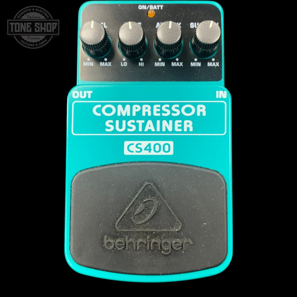 Top of Used Behringer Compressor-Sustainer CS400.