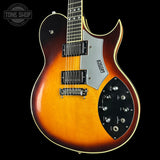 Front angle of Used 1979 Gretsch 7682 Atkins Super Axe Sunburst.