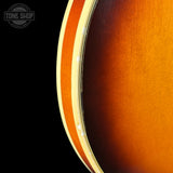 Wear on body of Used 1979 Gretsch 7682 Atkins Super Axe Sunburst.
