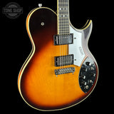 Front angle of Used 1979 Gretsch 7682 Atkins Super Axe Sunburst.