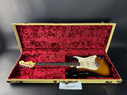 Used 2000 Fender American Standard Stratocaster Sunburst in case.