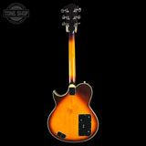 Full back of Used 1979 Gretsch 7682 Atkins Super Axe Sunburst.