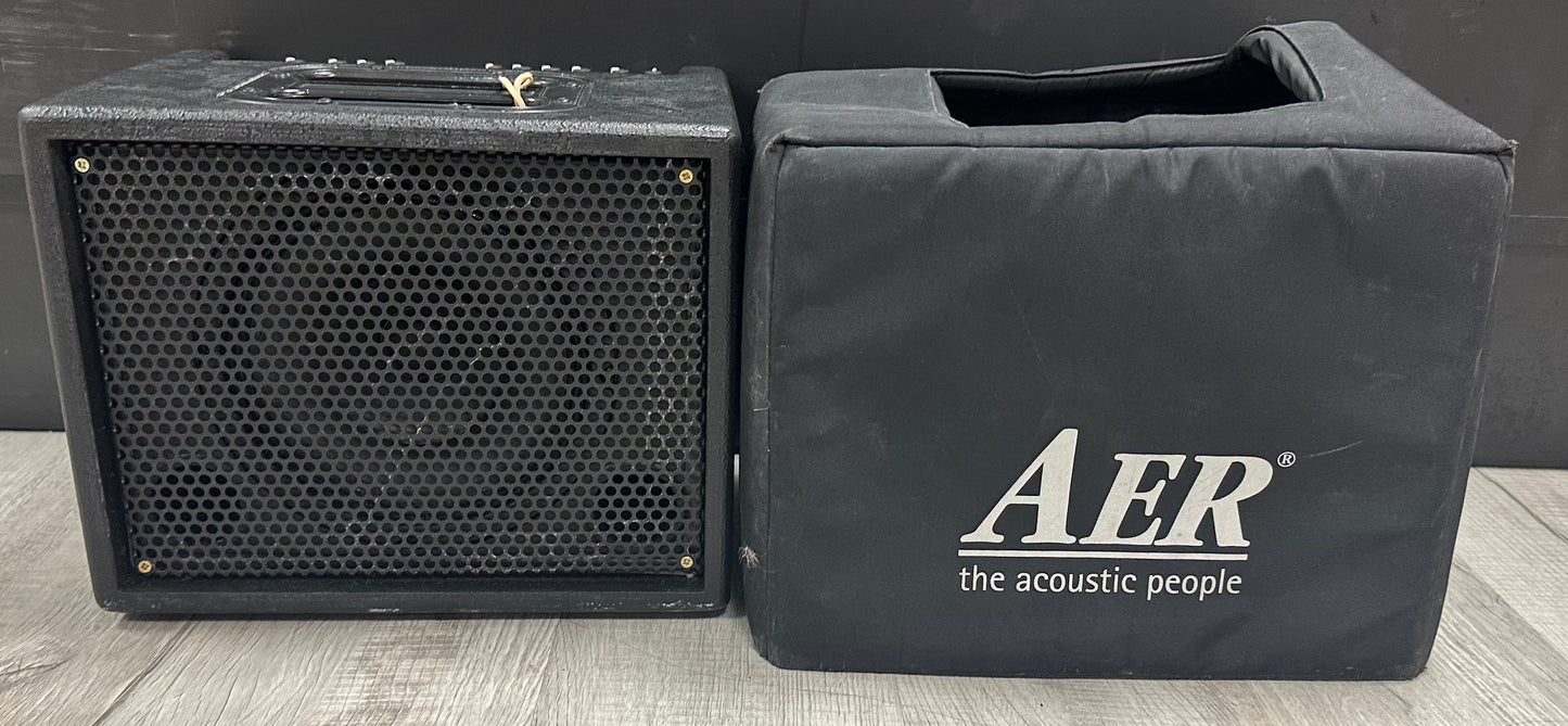 Top witth bag of Used AER Compact 60/2 Twin Channel Acoustic Amp TSS3951