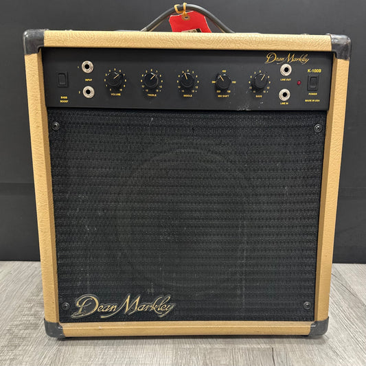 Front of Used Dean Markley K-100B Bass Amp TSS3920