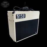Right angle of Used 2024 EVH Iconic 5150 1x12 Combo White 40w TFW3994.